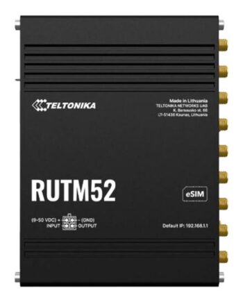 Teltonika Rutm52 Trådløs Router Wwan Wi-fi   3g  4g  5g Din Monterbar På Skinne  Væg-monterbar  Overflademonterbar