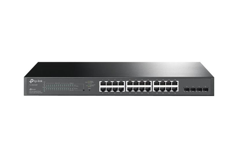 Tp-link Jetstream Tl-sg2428p Switch 24 Porte Smart Monterbar På Stativ