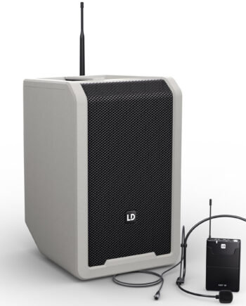 Ld Systems Anny   Bph Batteri Højttaler Med Trådløs Headset Grå B5  584 608 Mhz