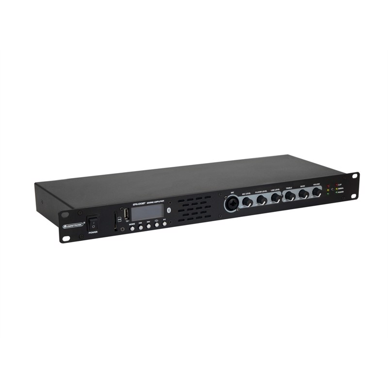 Forstærker    Mixer  Bluetooth Og Mp3 Afspiller      50 Watt  Omnitronic Epa-100bt