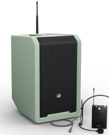 Ld Systems Anny   Bph Batteri Højttaler Med Trådløs Headset Grøn B5  584 608 Mhz