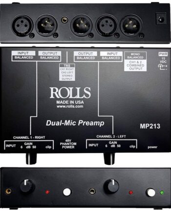 Rolls Mp213   -channel Microphone Preamp