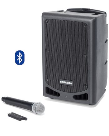 Samson Xp208w Portable Pa System  Rechargeable Portable Pa With Handheld Wireless System And Bluetooth