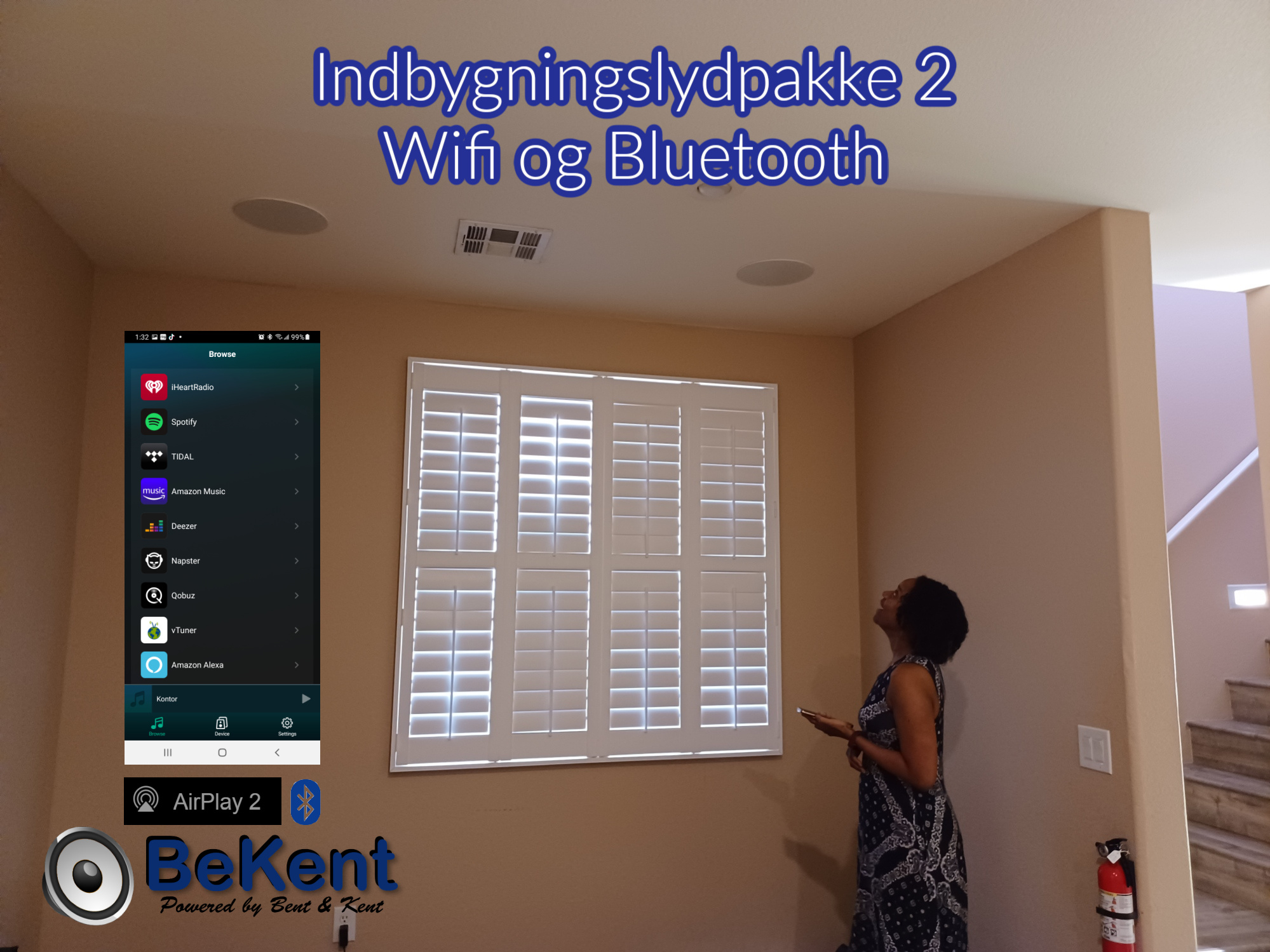 Wifi   Bluetooth Indbygningslydhøjttalere    Stk Klar Lyd  Let Installation