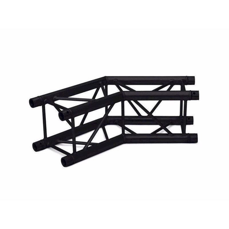 Alutruss S6082  Sort Firkant Truss   -vejs Hjørne  135  50 Cm