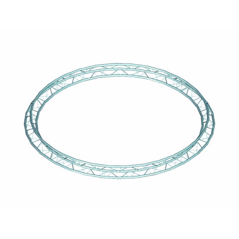 Alutruss 6082 Trekant Truss Cirkel  Spids Mod Inderkant  Indvendig Diameter:   Meter