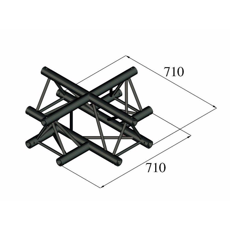 Alutruss Trilock  -pac-41  -way Cross