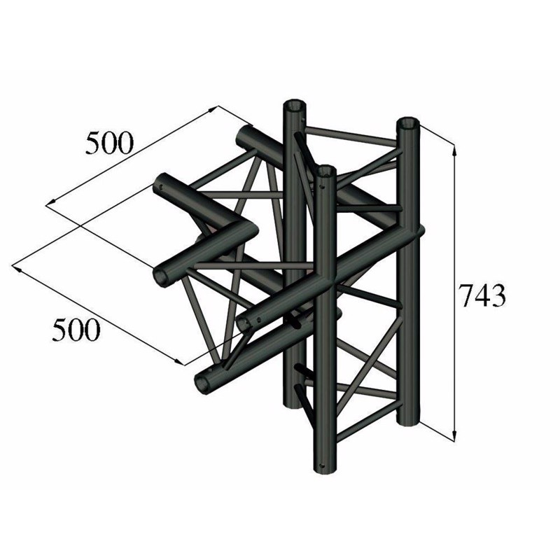 Alutruss Trilock  -pac-45  -way Piece   Right