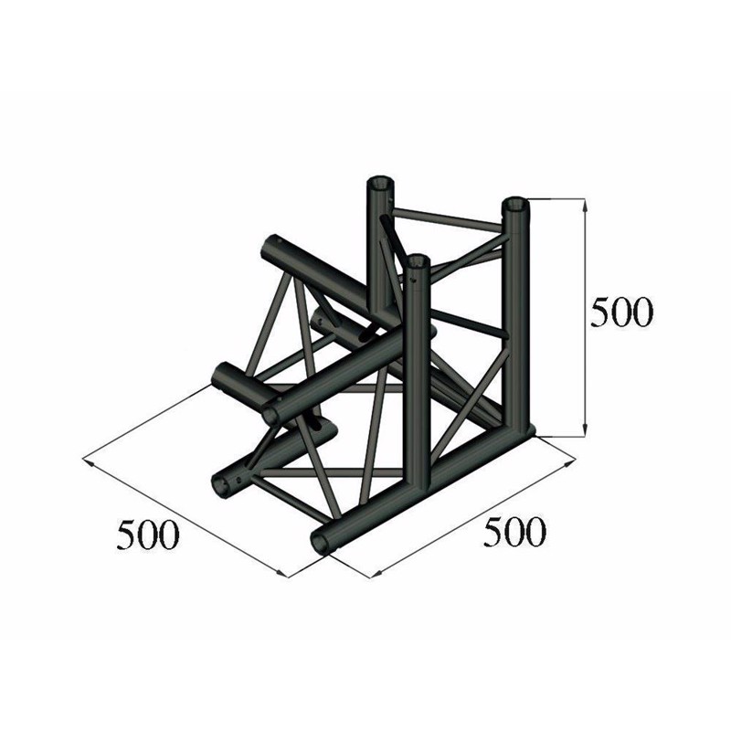 Alutruss Trilock  -pal-34  -way Corner   Left