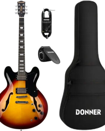 Donner Djp-1000s Elguitar Med Gigbag Sunburst