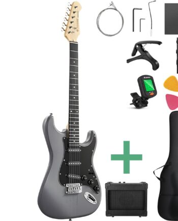Donner Dst-80 El-guitar Pakke Matton Black