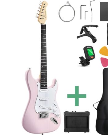 Donner Dst-80 El-guitar Pakke Shell Pink