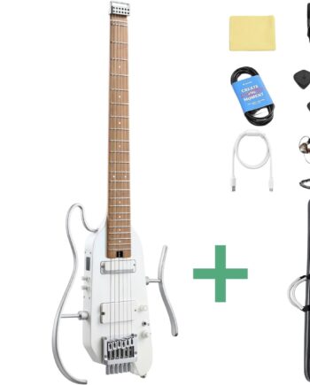 Donner Hush-  Pro Silent El-guitar Hvid