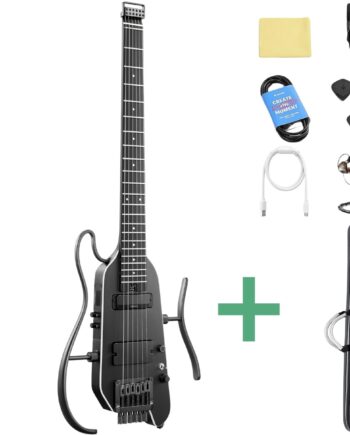 Donner Hush-  Pro Silent El-guitar Sort