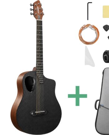 Donner Rising-g2 Western-guitar Natur