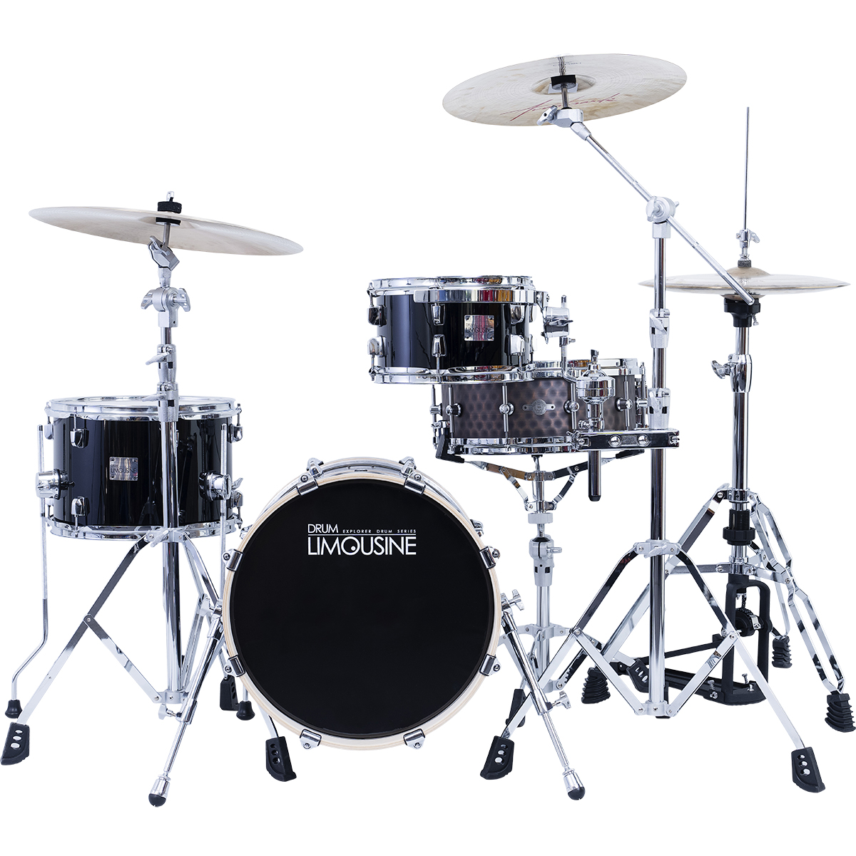 Drum Limousine Explorer 16 Bk Trommesæt Sort -stock