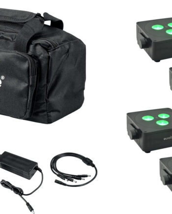 Eurolite Akku Ip Flat Light   Bk Led Spot Bundle