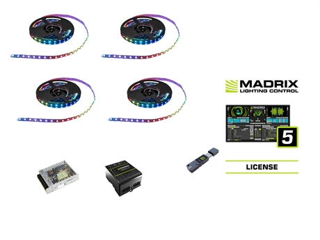 Eurolite Set Pixel Strip Rgb Incl  Madrix Start