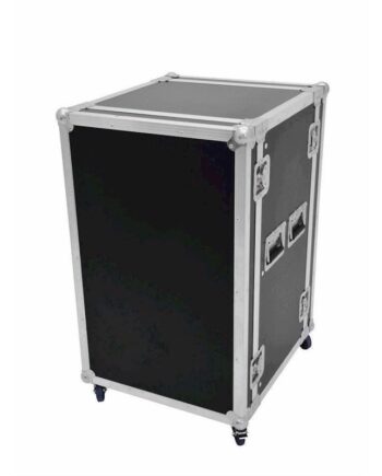 Flightcase Rack  15 Unit  45 Cm  Professionel Kvalitet  Med Hjul