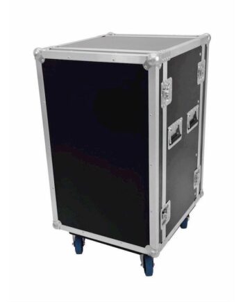 Flightcase Rack  18 Unit  45 Cm  Professionel Kvalitet  Med Hjul