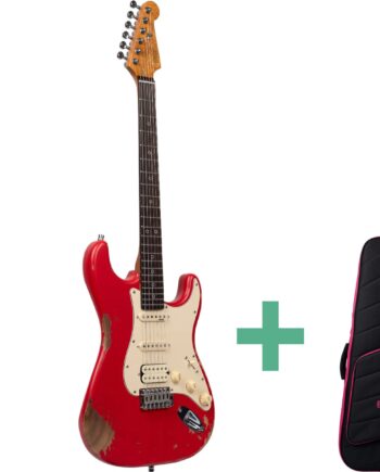 Henrys Snake Ii Aged Cobra St-1n El-guitar Rød
