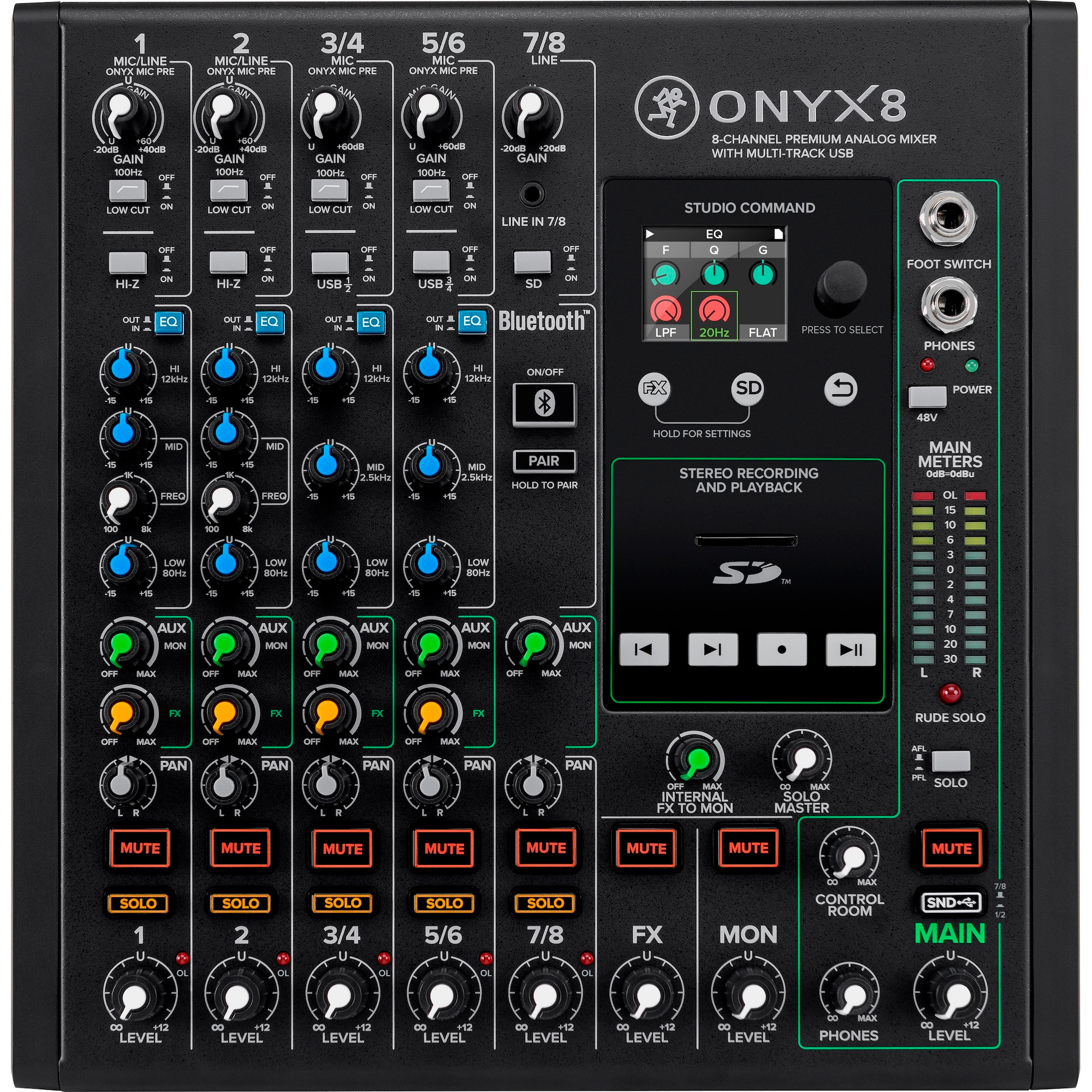 Mackie Onyx8  -kanals Premium Mixer Med Fx And Usb