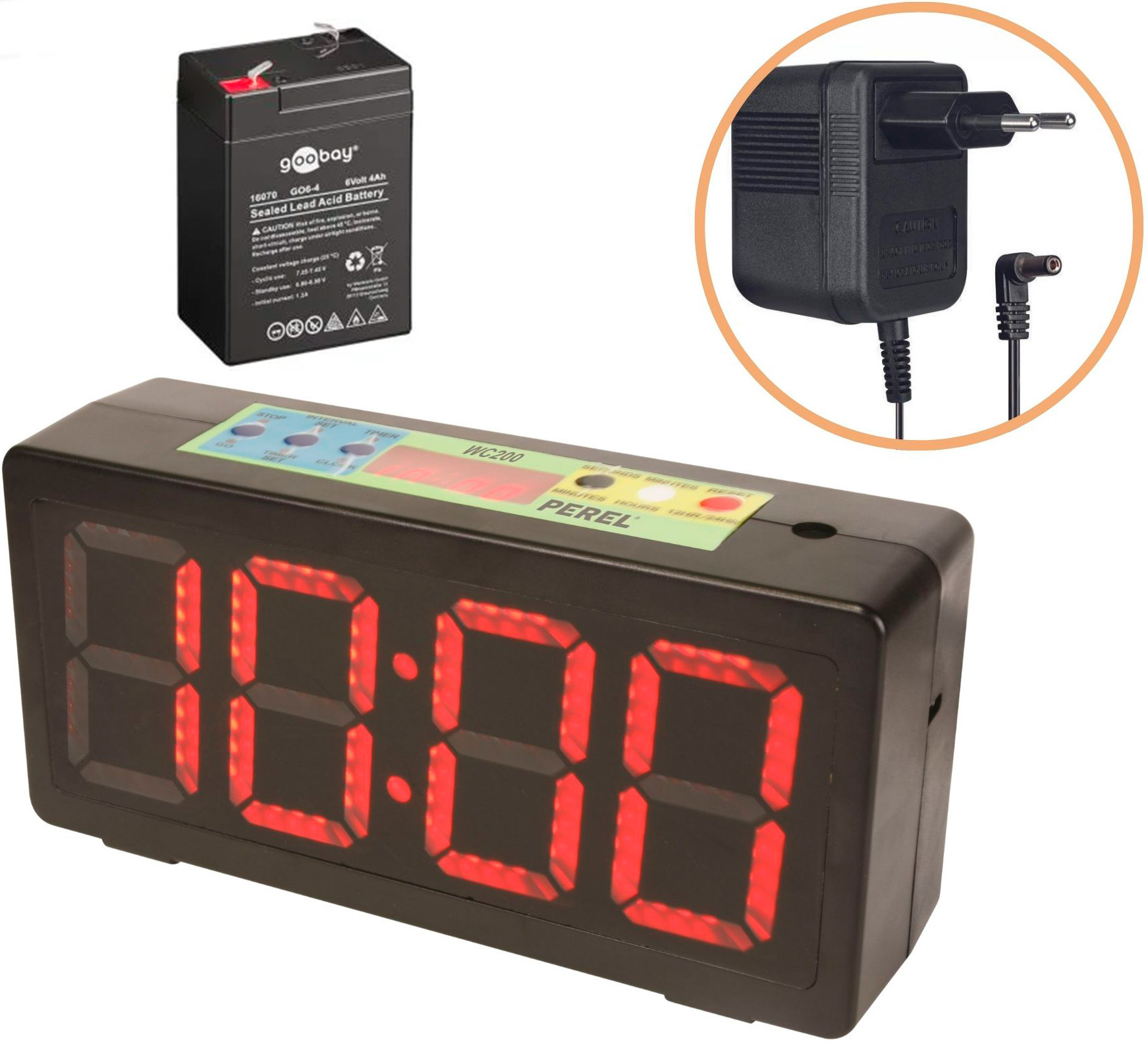 Perel Wc200 Tidtagnings Ur Med Op Nedtælling Timer Og Alarm Bundle
