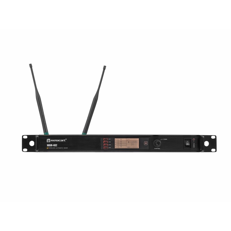 Relacart Wam-402 4ch Digital Uhf Automatic Mixer