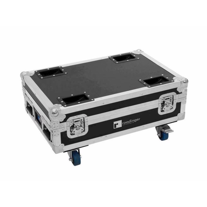 Roadinger Flightcase 4x Akku Bar- Glow Qcl Flex Quickdmx With