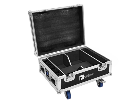 Roadinger Flightcase 4x Akku Ip Up- Quickdmx With Charging Func