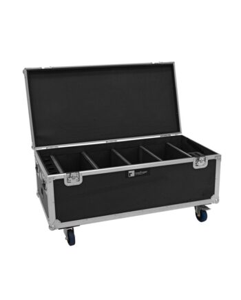 Roadinger Flightcase 4x Akku Multiflood Ip 18x10w Rgbw Wash Crmx With Charging Function