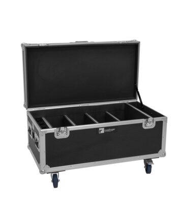 Roadinger Flightcase 4x Akku Multiflood Ip 8x10w Rgbw Wash Crmx With Charging Function
