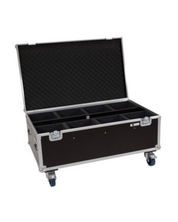 Roadinger Flightcase 8x Led Ip Par 7x8w Qcl 7x9w Scl With Wheels