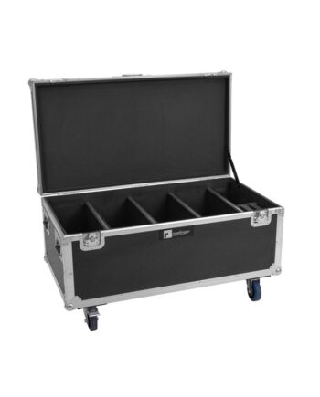 Roadinger Flightcase 4x Multiflood Ip 18x10w Rgbw Wash Crmx With Wheels