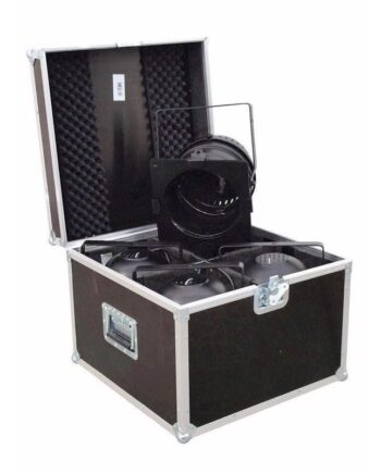 Roadinger Flightcase 4x Par-64 Spot Short