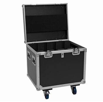 Roadinger Flightcase 4x Pixel Matrix Panel 5x5 Rgb Ww With Wheels