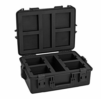 Roadinger Plastic Case For 4x Akku Up-  Qcl Spot Quickdmx Mk2