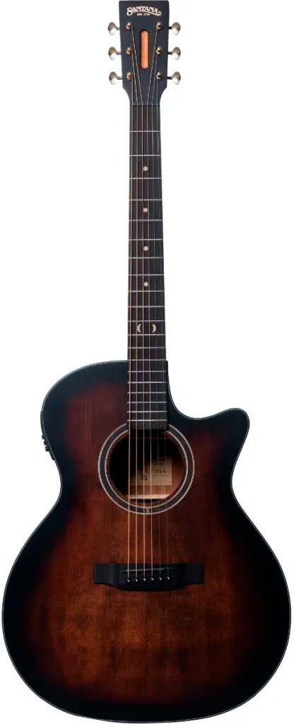 Santana Player G14 Western Guitar Med Pickup Tuner Og Cutaway Brown Burst