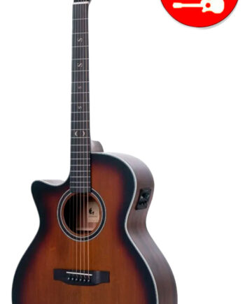 Santana Superb G94 Left Brs Venstrehånds Western Guitar Med Pickup Brown Burst