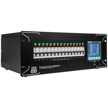 Showgear Powercore 63 15m 9x Schuko 2x Multipin H16