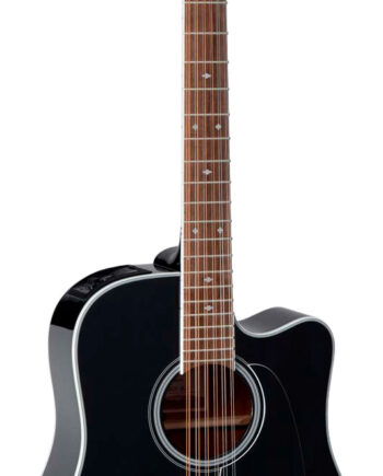 Takamine Gd38ce-blk 12-strenget Western Guitar Med Pickup Og Cutaway Sort