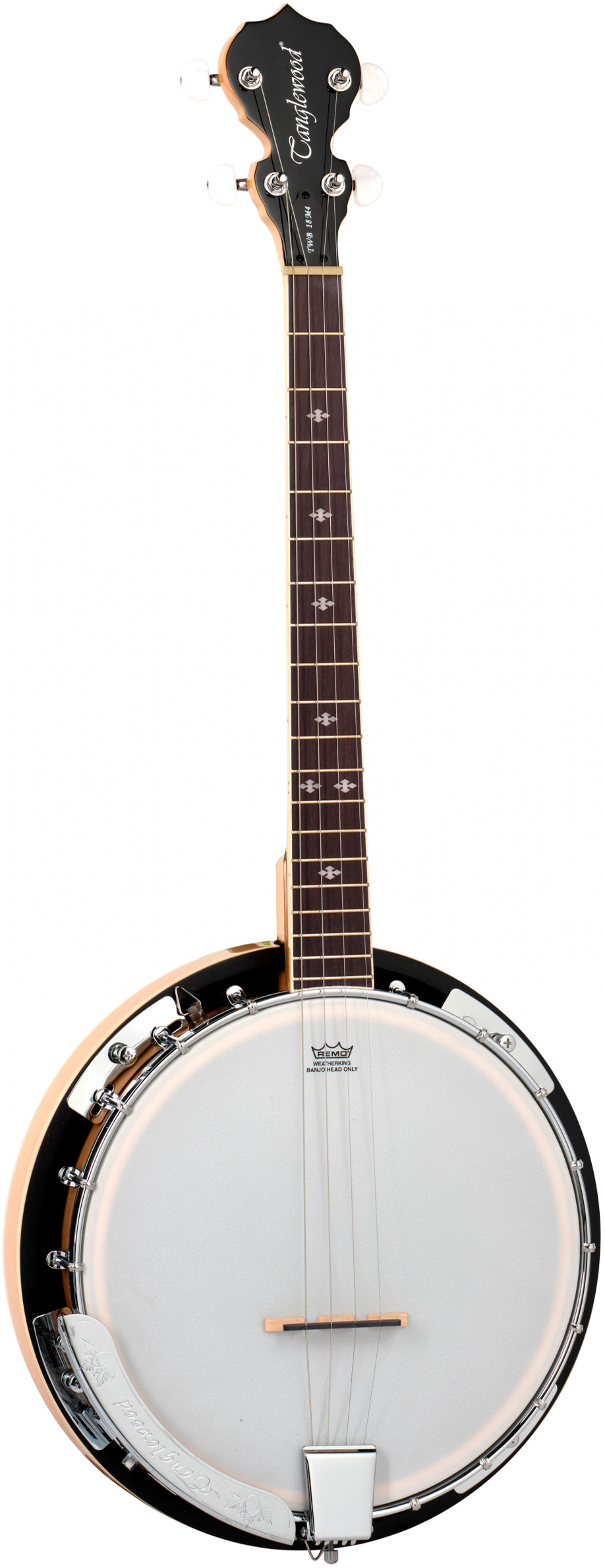Tanglewood Twb18m4 -strenget Banjo Med Remo Skind