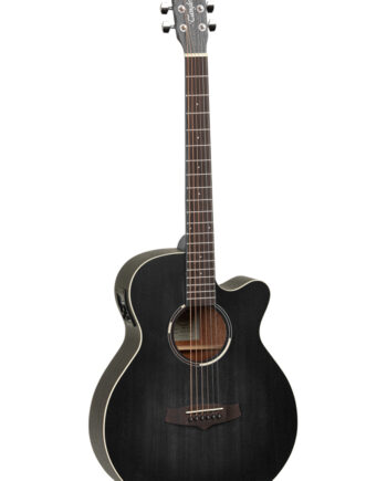 Tanglewood Twbbsfce Blackbird Western Guitar Med Pickup Og Cutaway Black Satin