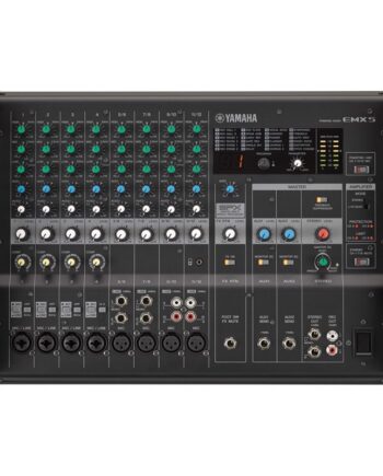 Yamaha Emx5 Power Mixer Med 12 Line Inputs    Mono     Stereo  2x 500w     Digital Effects