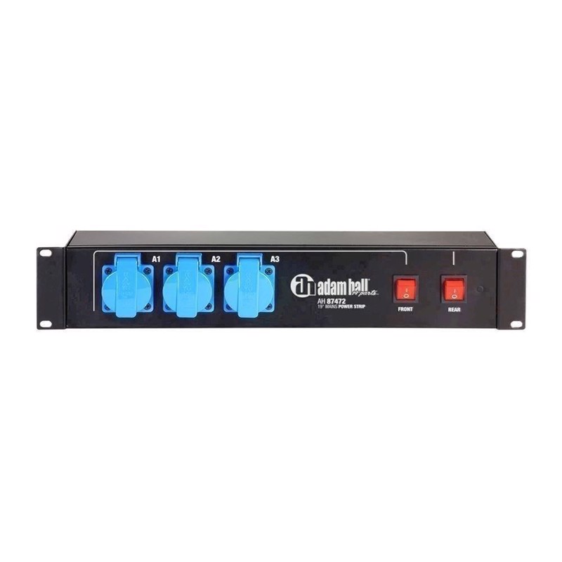 Adam Hall 19 Quot  Mains Power Strip         Sockets 87472