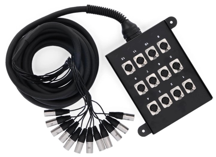 Ah Stagebox 12 Kanals Med    Pisk 10m Kabel