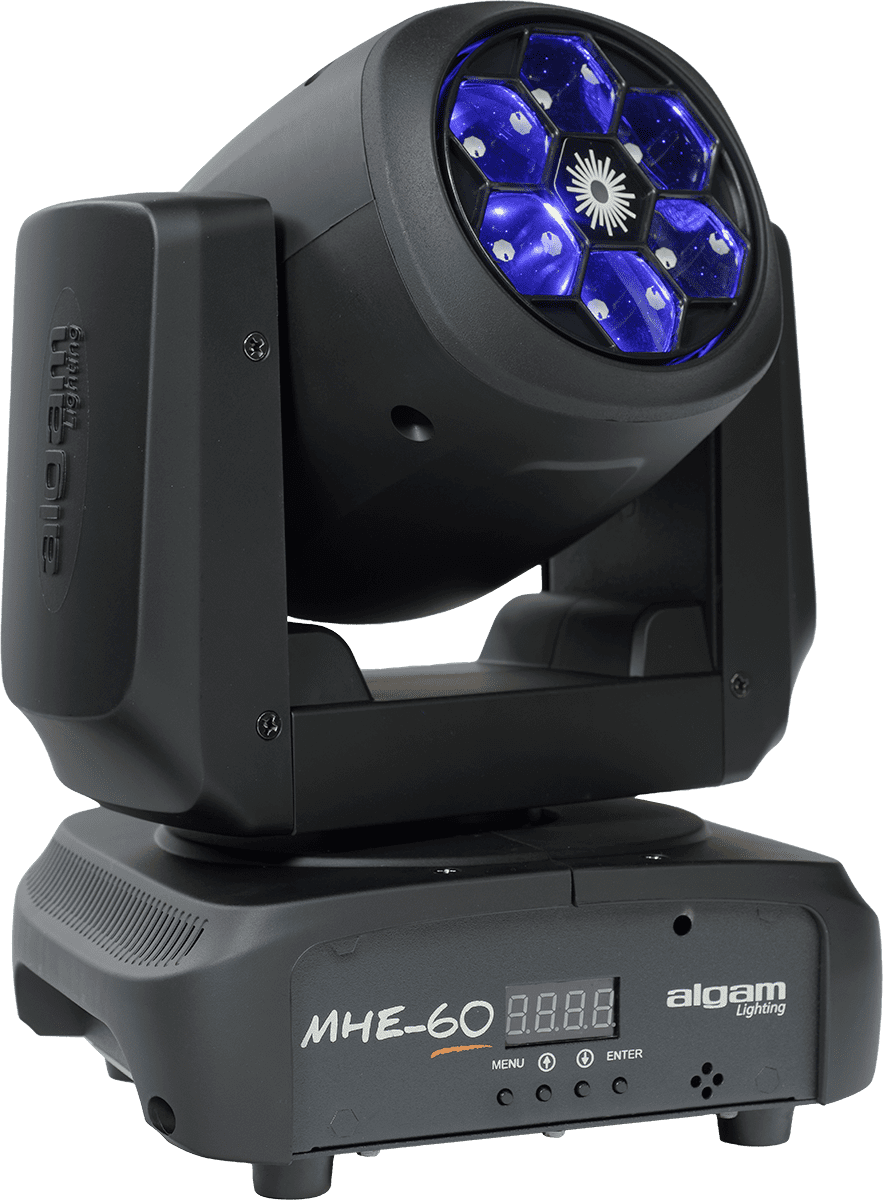 Algam Lighting Mhe60 Led Wash   Laser Effekt  6x15w Rgbw   50mw Grøn