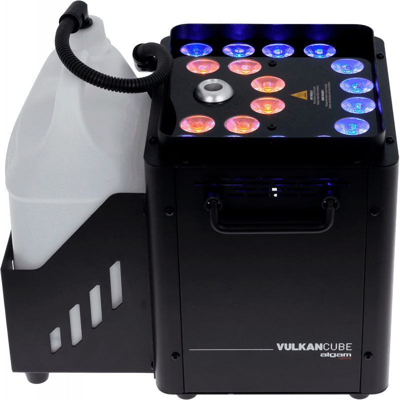 Algam Lighting Vulkan-cube Vertikal Røgmaskine Med Led Lys  Dmx Og Remote 1500w