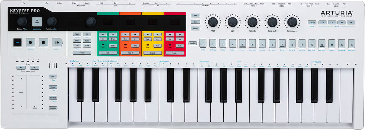 Arturia Keystep Pro Midi Keyboard Hvid