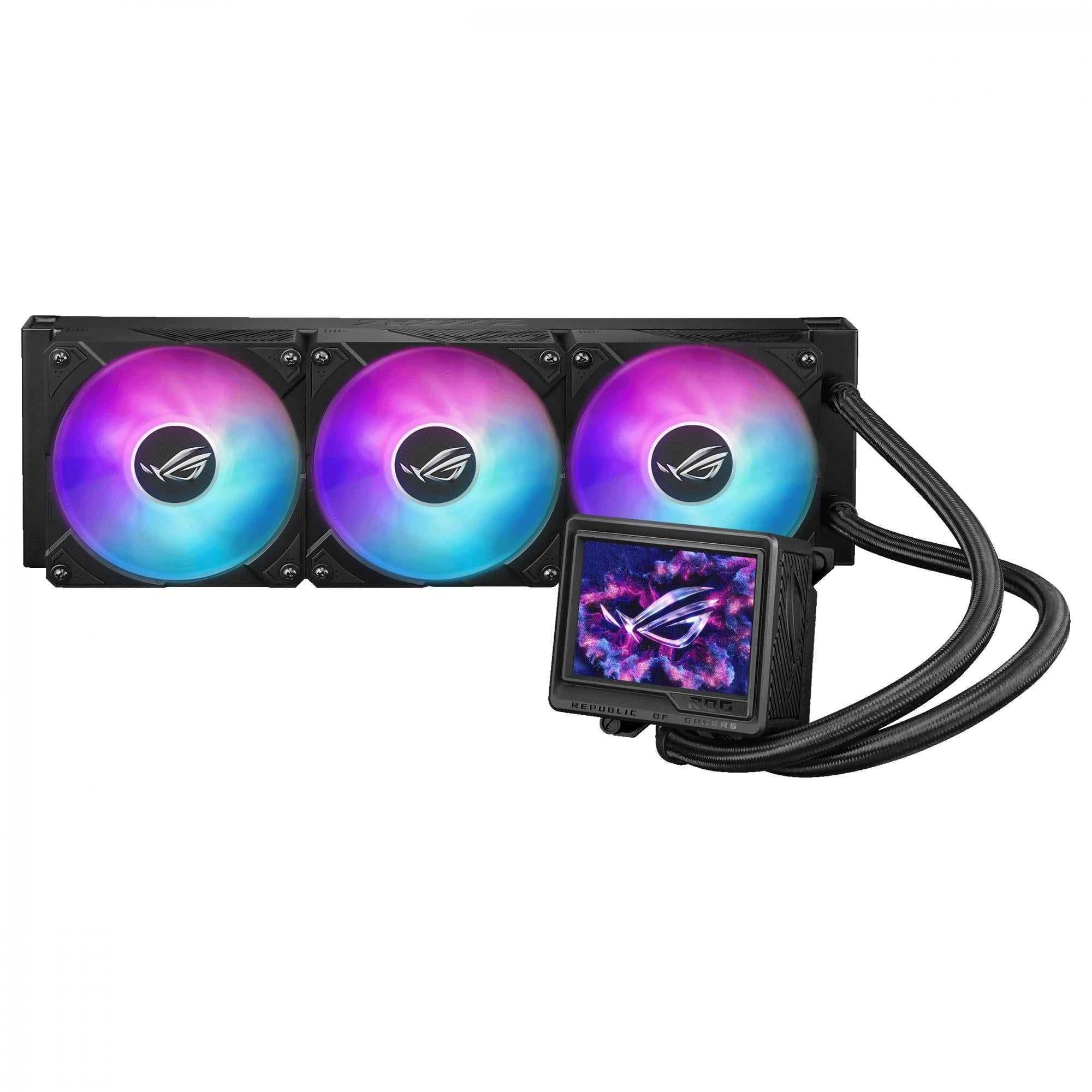 Asus Rog Ryujin Iii 360 Arbg Extreme Aio Liquid Cooler        Quot  Lcd  Asetek Emma Gen8 V2 Pump  Magnetic Rog Argb Fans